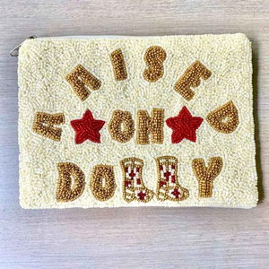 Monedero Clásico Hecho a Mano Personalizable con Bordado de Cuentas, Patrón de Dibujos Animados, Bolsa Gris con Cuentas de Vidrio, Cartera, Llavero y Cremallera - Product Image 6