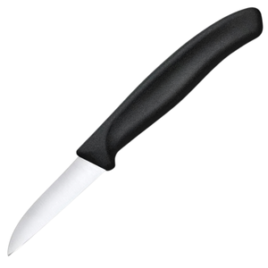 Couteaux à éplucher à manche noir en acier inoxydable, lames tranchantes, couteaux de cuisine pour éplucher, couper, trancher et garnir les fruits et légumes - Product Image 4
