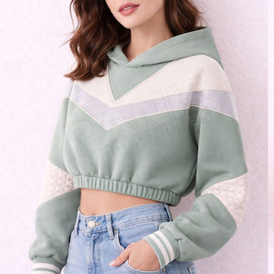 Servicio OEM, Sudaderas con Capucha para Mujer, Alta Calidad, Cómodas, Suministro de Fábrica, Sudaderas Cortas para Mujer - Product Image 5