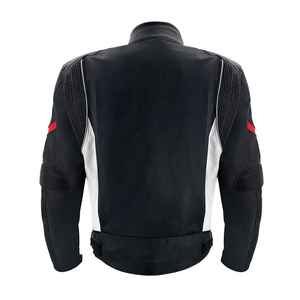 เสื้อแจ็คเก็ตมอเตอร์ไซค์ตาข่ายสีดำแบบยูนิเซ็กซ์ แขนยาว สะท้อนแสงสีเขียวนีออน ระบายอากาศได้ดี เหมาะสำหรับฤดูร้อน สำหรับนักแข่งรถ  สามารถสั่งทำปักชื่อทีมได้ - Product Image 6