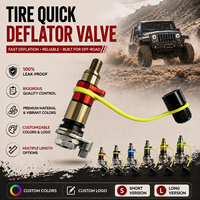 Valve de dégonflage rapide en alliage d'aluminium OEM, outil de décompression d'air réglable pour 4x4, SUV, camion tout-terrain