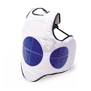 Protège-poitrine de boxe professionnel avec logo personnalisé, équipement d'entraînement d'arts martiaux, antidérapant, respirant, en cuir de haute qualité - Product Image 4