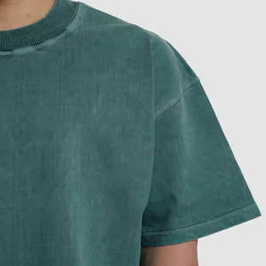 Camisetas Personalizadas 100% Algodón 230GSM, Camiseta de Lujo de Peso Pesado para Hombre, Camiseta Holgada con Logotipo Bordado, Camiseta Extra Grande para Hombre - Product Image 6
