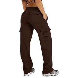 Pantalones cargo para mujer, pantalones deportivos personalizados con bolsillos, pantalones joggers para estar en casa, pantalones deportivos para hacer ejercicio, correr, pantalones deportivos para mujer - Product Image 2