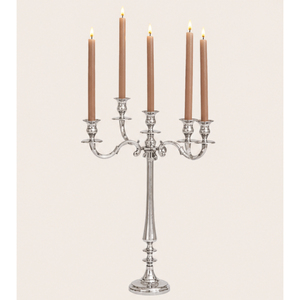 Candelabro de Aluminio de 5 Brazos al por Mayor, Portavelas de Metal para Centro de Mesa de Boda, Soporte Decorativo de Lujo para Eventos - Product Image 3