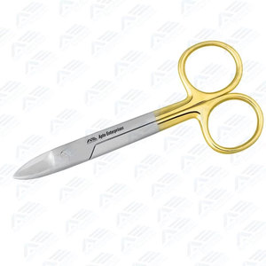 CE Certified Beebee Crown Scissors 110 mm Straight <b>Saw</b> Edge Manual <b>Power</b> Source Stainless Steel Dental Surgical Instruments - Product Image 4