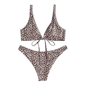 Bikini haut de gamme entièrement imprimé pour femme, idéal pour l'été, en vente en ligne, nouvelle collection 2025, ensemble de bikini tendance pour la plage, couleur unie - Product Image 2