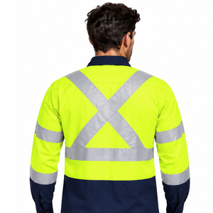 Camisetas de alta visibilidad EAZWEARS para hombre, uniformes de trabajo ODM, fabricante mayorista de ropa de trabajo, protección, etiqueta privada, alta visibilidad - Product Image 4