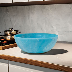 Tazón de sopa de resina hecho a mano de alta calidad, nuevo diseño del fabricante, cubiertos de estilo minimalista, ensaladera para uso doméstico - Product Image 1