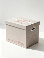 Maßgefertigte Starre Karton-Aufbewahrungsbox mit Griff-Ausschnitt, Prägedesign, Umweltfreundlich, Individuelles Logo, Farb- und Größenoptionen