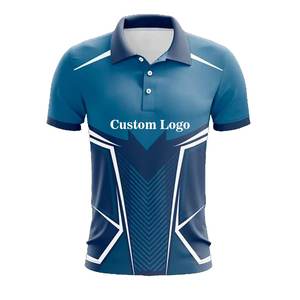Camiseta Deportiva de Cricket de Alto Rendimiento, Absorbente de Humedad, 100% Poliéster, Camisetas de Cricket Personalizadas al por Mayor, Manga Corta - Product Image 4