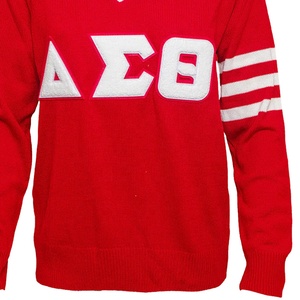 Cárdigan de Invierno Bordado para Hombre Soror, Sudadera Personalizada de la Hermandad Delta, Transpirable, con Botones y Diseño de Letras - Product Image 3