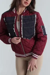 Chaqueta Acolchada Ligera para Mujer, Diseño 2026, Plegable, con Capucha, Mangas Largas, Cierre de Cremallera, Color Sólido, Piel de Oveja - Product Image 2