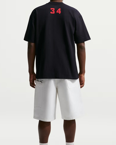 T-shirt formel pour homme en polyester 120g à manches courtes, col montant, couleur unie, anti-plis, séchage rapide, coupe ample, impression numérique OEM - Product Image 2