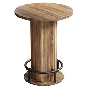 "Space-saving <b>Bar</b> <b>Table</b> <b>Round</b> or Coffee <b>Table</b> Versatile Design (<b>table</b> Only)" - Product Image 5