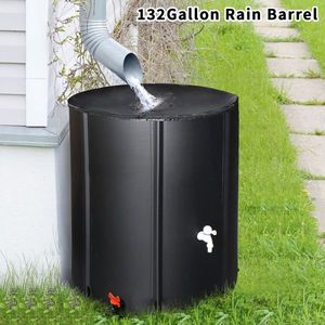 Serbatoio Pieghevole Nero da 132 Galloni per Raccolta Acqua Piovana, Accessori da Giardino - Product Image 4