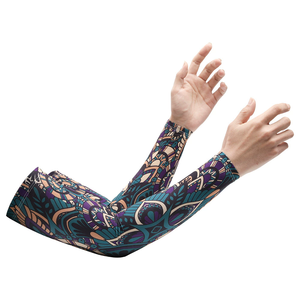 Mangas de compresión de color liso con diseño elegante, protección UV, tela refrescante, ligeras y elásticas, perfectas para correr, ciclismo y fitness. - Product Image 4