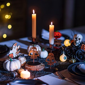 Mystic Skull Candle Holder – Dark Aesthetic <b>Halloween</b> <b>Decor</b> for Home Styling - Product Image 6