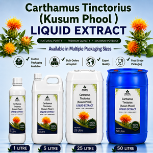 Carthamus Tinctorus Liquid Extract Kusum Phool <b>Herbal</b> <b>Supplement</b> Natural Food Grade Bulk Packaging - Product Image 1