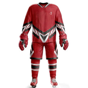 Uniforme de hockey sur glace personnalisé en polyester pour hommes, léger, respirant, de haute qualité, vêtements d'équipe conçus pour l'entraînement et les matchs de ligue - Product Image 1