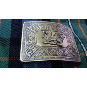 Hebilla de cinturón para kilt más vendida, con diseño de dragón walesí y acabado antiguo / Hebilla de dragón celta para kilts escoceses de las Tierras Altas - Product Image 2