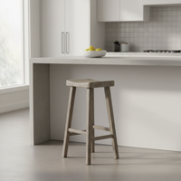 Table basse ronde en bois d'hévéa, mobilier moderne pour la maison, durable