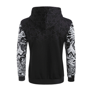 Sweat à capuche pour homme en coton 100% de qualité supérieure, sublimation, col rond, coupe ample, décontracté, printemps, design personnalisé, respectueux de l'environnement - Product Image 5