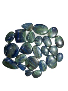 Prix de gros, azurite malachite de qualité supérieure, cabochon personnalisé, pierre précieuse verte en vrac, fabrication de bijoux, certifié par un tiers - Product Image 3