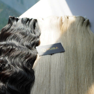 Extensiones de Cabello Premium Genius Weft, Cabello Humano Vietnamita Virgen Directo de Fábrica, Venta al Por Mayor Personalizada - Product Image 3