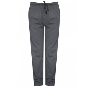 Pantalon de survêtement gris foncé léger et uni, avec cordon de serrage, coupe décontractée, longueur intégrale, respirant - Product Image 1