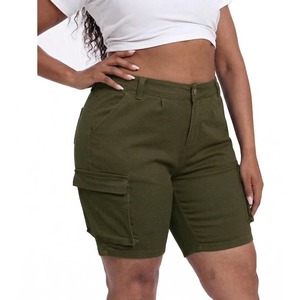 Shorts de Mezclilla Verde para Mujer Abdul Royal World Export ARWE-411 - Corte Regular, Estilo Vintage, Cintura Media, Pierna Recta, Color Degradado - Product Image 4