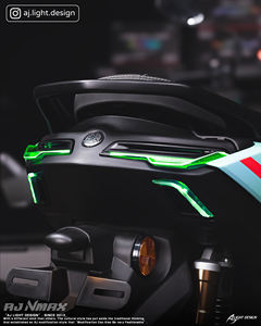 AJLIGHT DESIGN Luz Trasera LED RGB de Cuatro Lentes Fabricada en Taiwán, Sistema de Iluminación para Motocicleta Yamaha NMAX V3 - Product Image 5