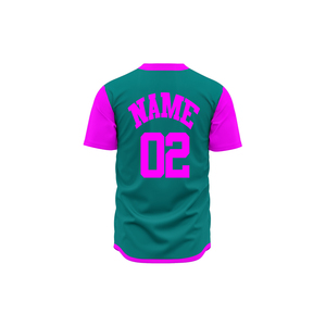 Custom 100% Polyester Full Button <b>Down</b> Short Sleeve Embroidery logo Men Baseball Jerseys - Product Image 6