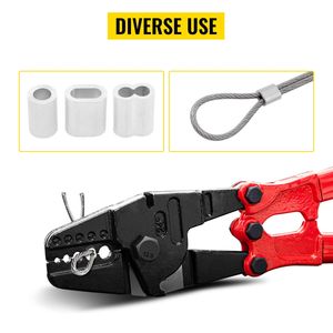 Cortador manual de cables y cuerdas de 24 pulgadas para mangas de aluminio y cobre de 1/16, 3/32, 1/8, 5/32, 3/16 pulgadas - Categoría de producto: Alicates crimpadores de cables - Product Image 5