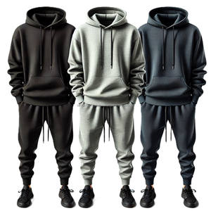 Ensembles de jogging à capuche pour hommes hiver 100% pantalons de survêtement en molleton de coton pantalons de survêtement et ensembles de sweats à capuche Design personnalisé de haute qualité - Product Image 6