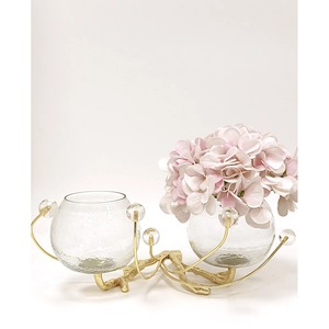 Bols décoratifs en verre faits à la main avec support en métal doré, design glamour, idéal pour la décoration de fête, vente en gros depuis l'Inde - Product Image 4