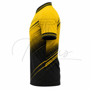Maillot de rugby pour hommes en gros, 100 % polyester, séchage rapide, design uni, respirant, léger, confortable, pour l'entraînement sportif - Product Image 5