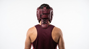 Protège-tête en cuir international Dumela unisexe avec fermeture auto-agrippante réglable pour une protection complète en entraînement - Product Image 4