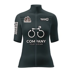 Maillot de cyclisme pour femmes, manches courtes, fermeture éclair intégrale, 100% polyester, imperméable, coupe-vent, respirant, séchage rapide, impression numérique, OEM ODM - Product Image 6