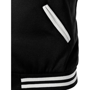 Wholesale Price OEM Custom Logo Color <b>Long</b> Sleeve Casual Varsity <b>Jacket</b> <b>Men</b> Baseball <b>Jackets</b> Eco-Friendly Varsity <b>Jacket</b> For <b>Men</b> - Product Image 6