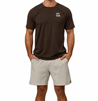 T-shirt à manches courtes en jersey de coton et fibre de bambou respirant, imprimé sur le devant, éco-responsable, coupe oversize, style streetwear pour homme, grandes tailles