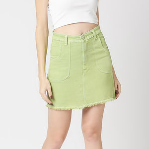 Jupe crayon en jean vintage taille haute pour filles et femmes, style streetwear d'été, avec poches, idéale pour les fêtes - Vente en gros OEM - Product Image 5