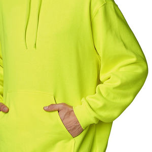 Vente en gros : Meilleur fournisseur – Sweat à capuche fluorescent pour homme, séchage rapide, design personnalisé pour adultes, teint uni pour la saison hivernale - Product Image 6