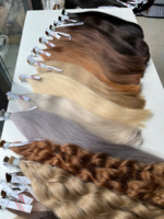 Harga Pabrik 100% Rambut Manusia Vietnam Mentah Ekstensi Rambut Berkualitas Tinggi Ukuran 24 inci hingga 40 inci