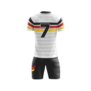 Uniformes de fútbol hechos a medida unisex, ropa deportiva de fútbol de tu propio diseño con técnica de sublimación de nombre de equipo - Product Image 2