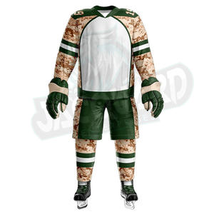 Uniforme de hockey sur glace tendance, personnalisez votre propre logo, taille adulte, logo personnalisé, 100% polyester, séchage rapide - Product Image 3