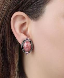 Orecchini con Bottone in Cristallo Acrilico |   2028 - Product Image 3