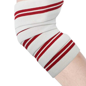 Vendas de compresión para rodilla de levantamiento de pesas transfronterizas para hombres y mujeres, de algodón, duraderas, transpirables, elásticas, para sentadillas, fitness y deportes. - Product Image 4