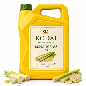 Aceite Esencial de Limoncillo de Tamil Nadu 100% Puro y Natural de Primera Calidad, Destilado al Vapor, para Aromaterapia y Cuidado Facial, Kodai Global Export - Product Image 1