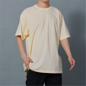 T-shirt pour homme en coton 100% coupe classique, effet vieilli, imprimé numérique délavé à l'acide - Product Image 3